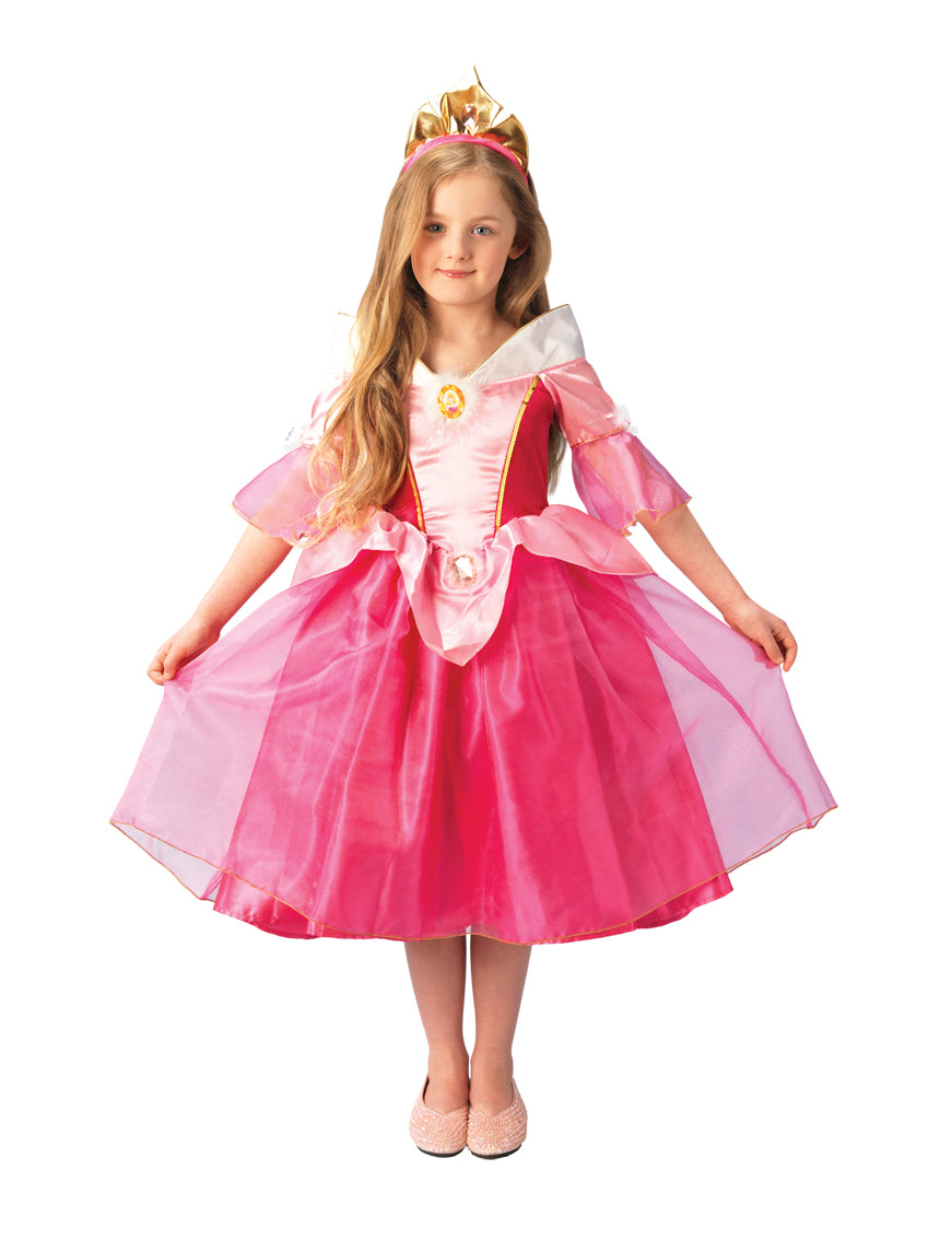 Girls Sleeping Beauty Platinum Costume