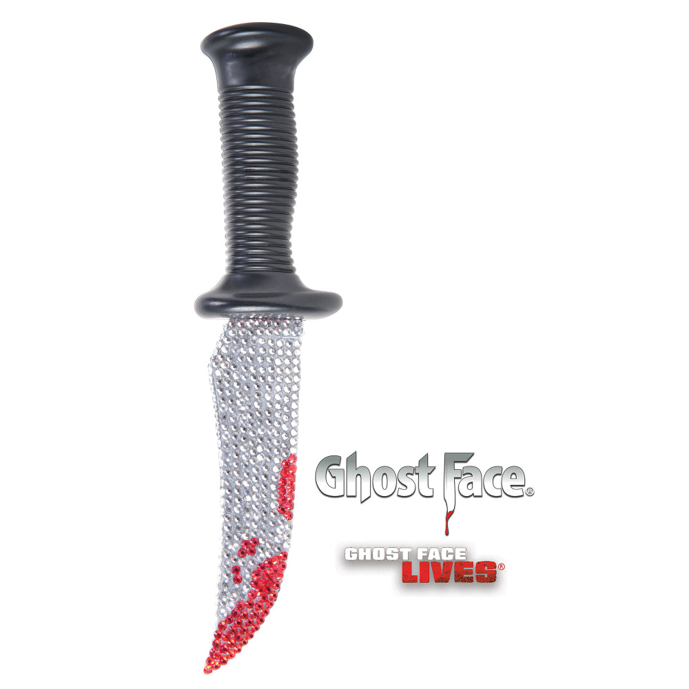 Rhinestone Scream GhostFace Bling Knife