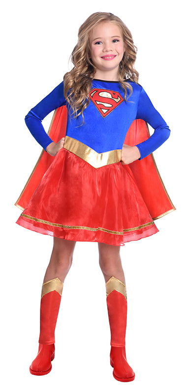 Licensed Girls Classic Supergirl Costume