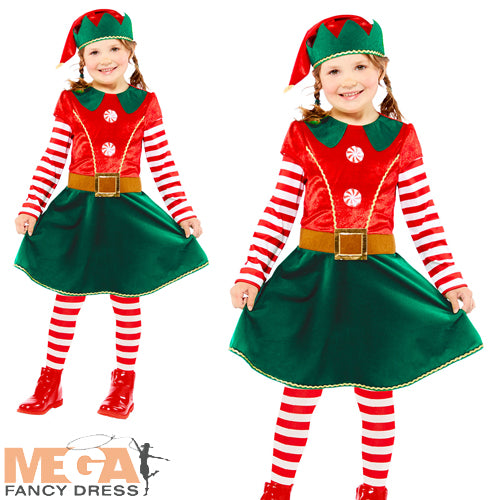 Girls Elf Fancy Dress