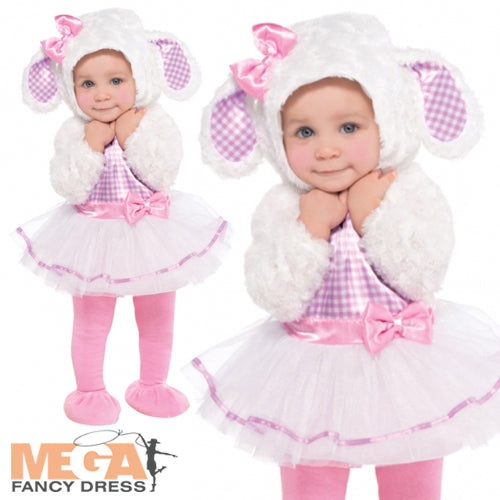 Toddlers Little Lamb Animal Nursery Rhyme Costume