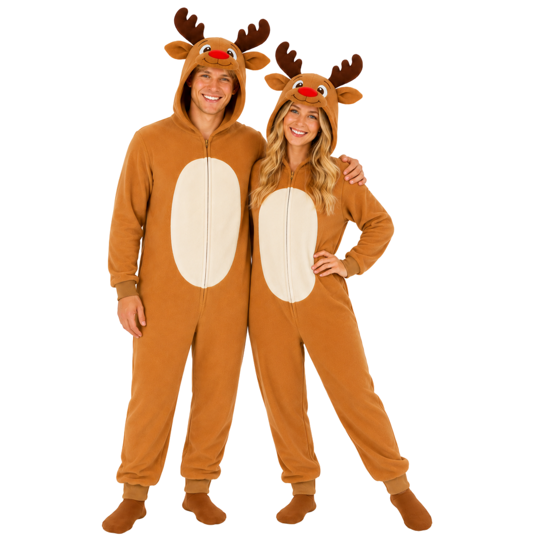 Adutls Merry Reindeer Christmas Fancy Dress Costume