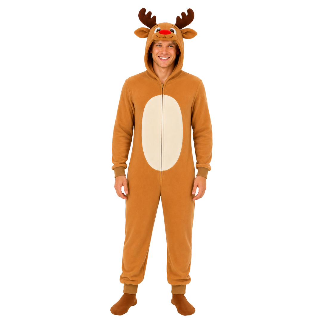 Adutls Merry Reindeer Christmas Fancy Dress Costume