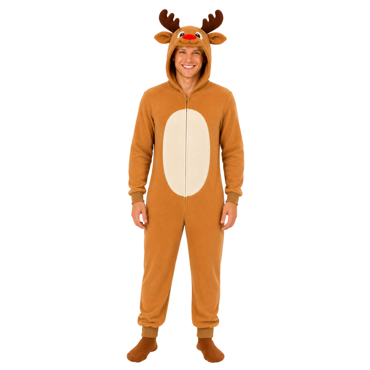 Adutls Merry Reindeer Christmas Fancy Dress Costume