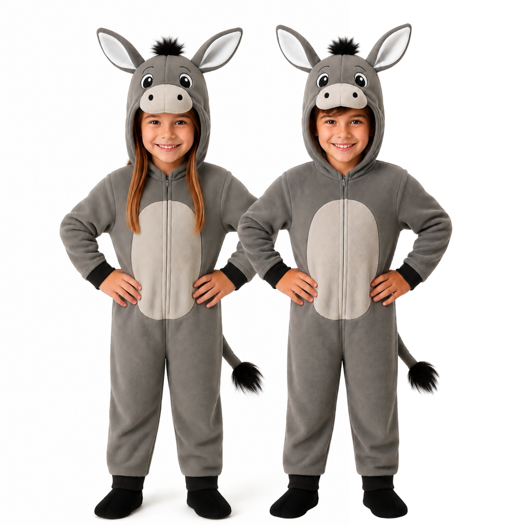 Kids Donkey Christmas Nativity Animal Costume