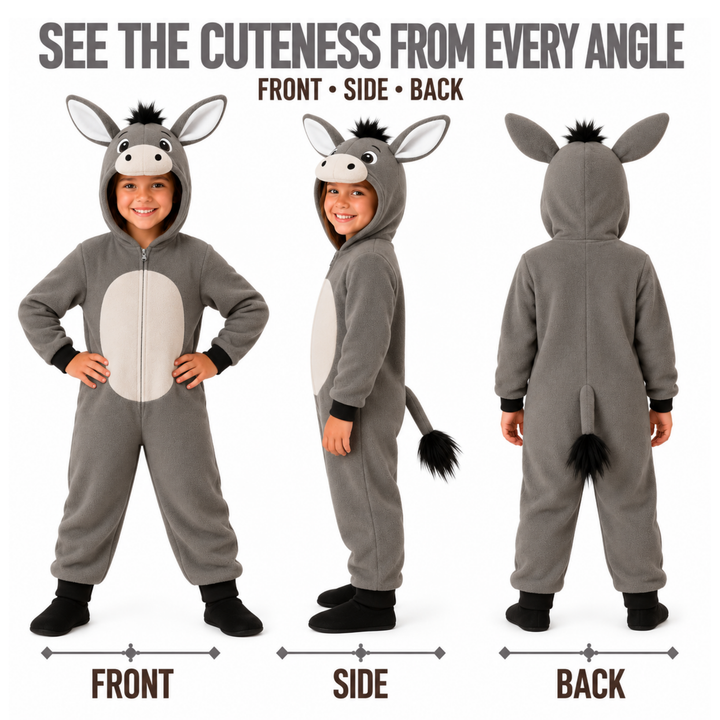 Kids Donkey Christmas Nativity Animal Costume