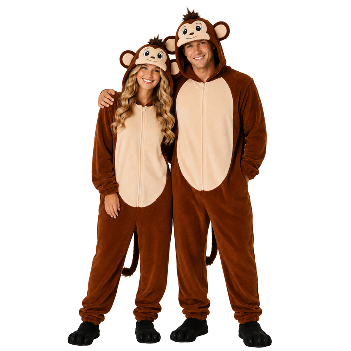 Adults Monkey Funny Halloween Unisex Costume for Men and Women
