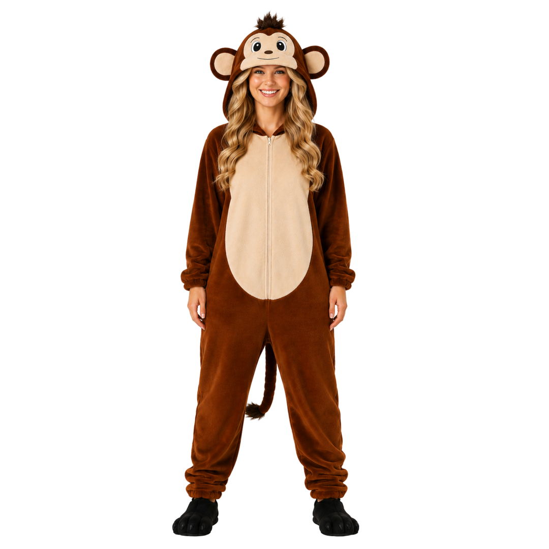Adults Monkey Funny Halloween Unisex Costume for Men and Women