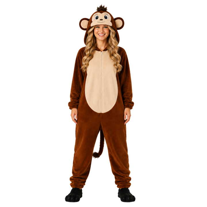 Adults Monkey Funny Halloween Unisex Costume for Men and Women