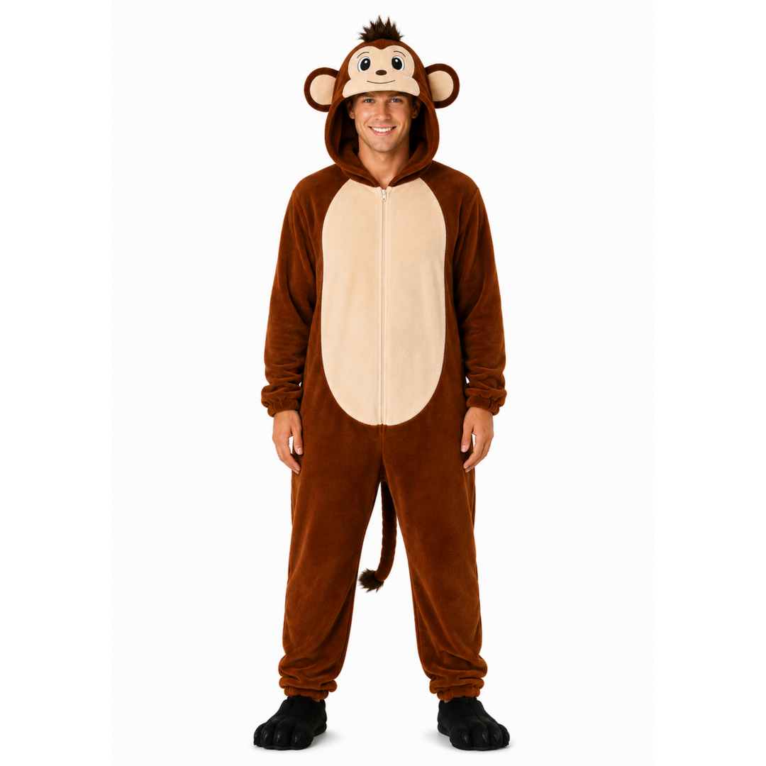 Adults Monkey Funny Halloween Unisex Costume for Men and Women