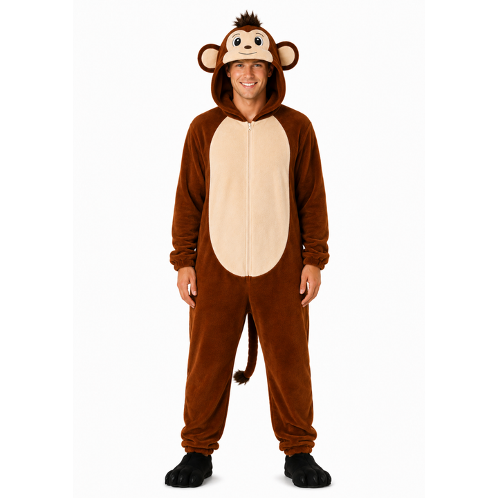 Adults Monkey Funny Halloween Unisex Costume for Men and Women