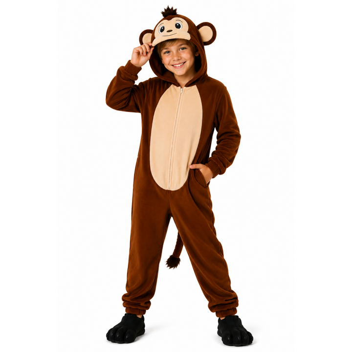 Kids Monkey Boys Girls Animal Fancy Dress Costume