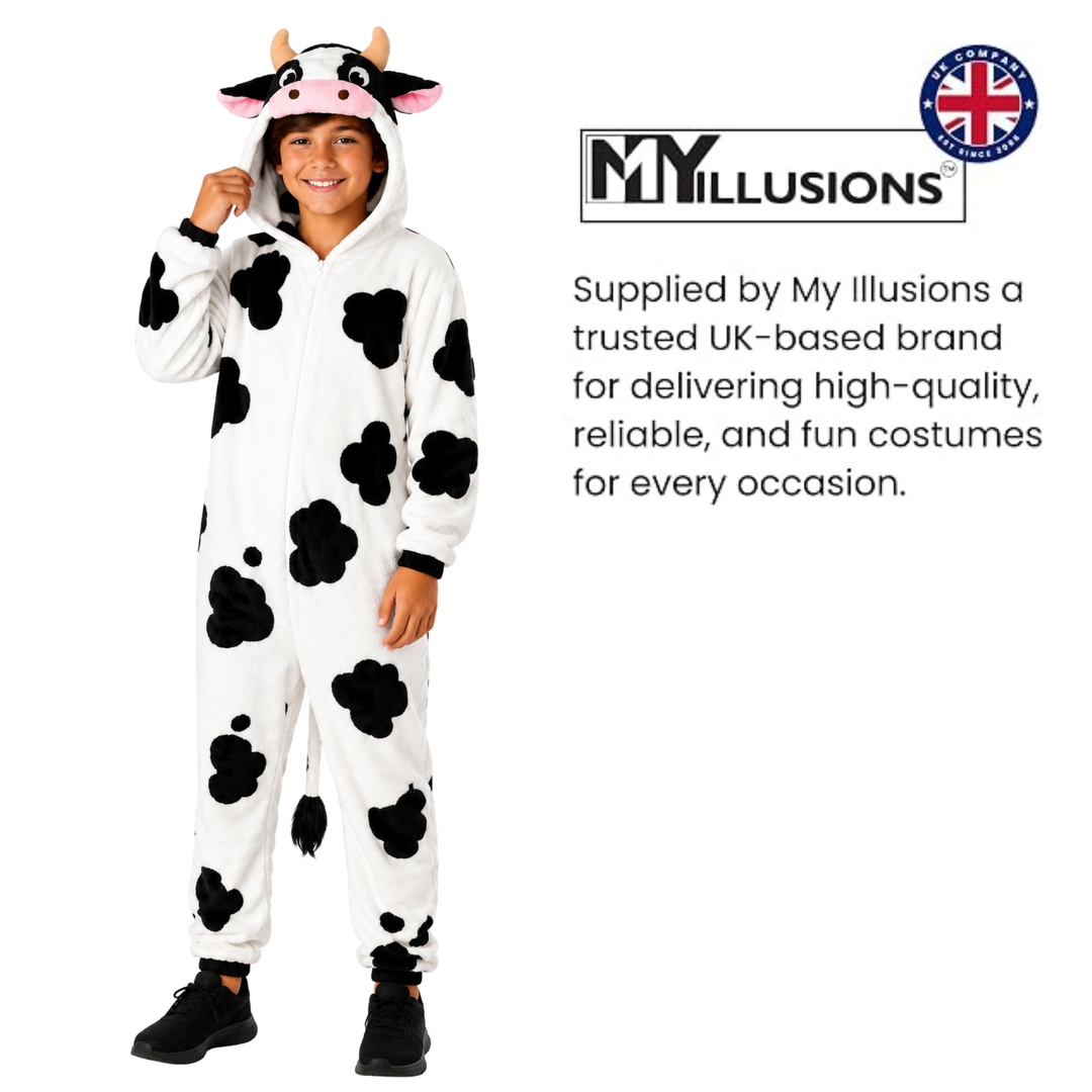 Kids Cow Boys Girls Animal Fancy Dress Costume