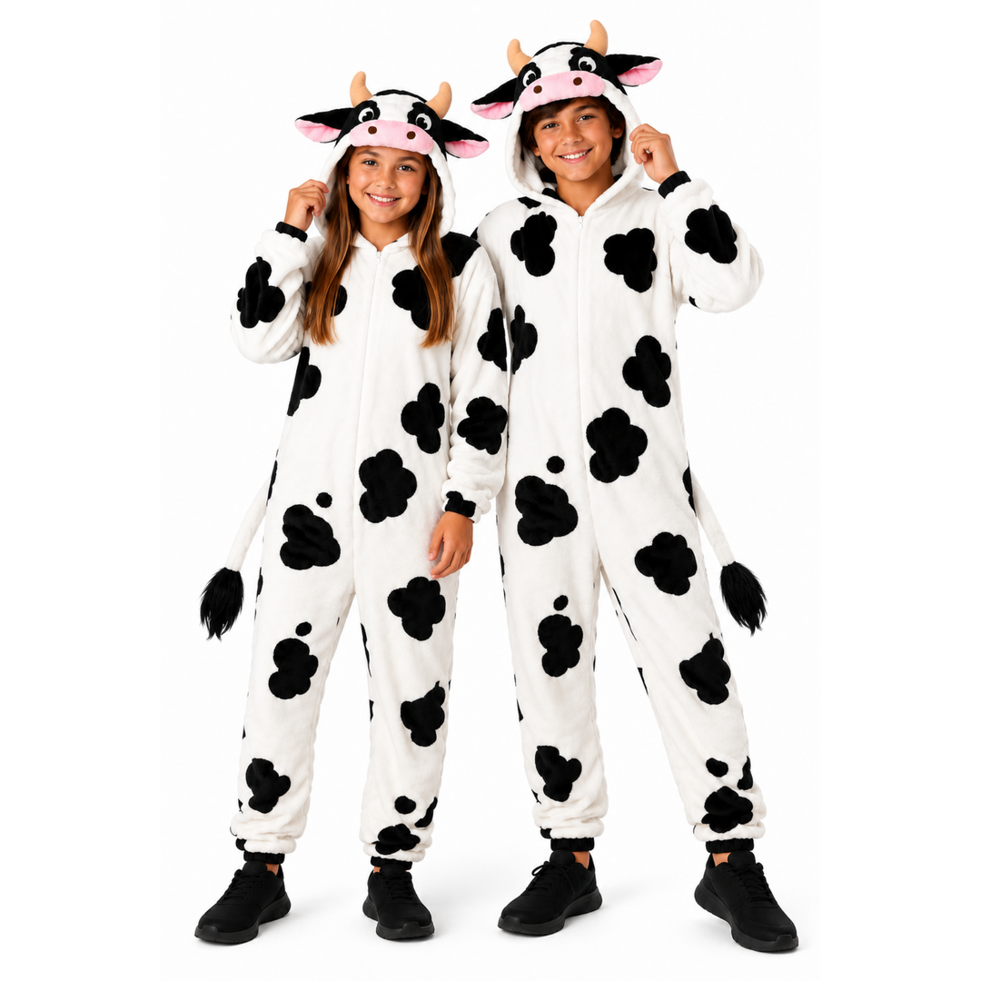 Kids Cow Boys Girls Animal Fancy Dress Costume