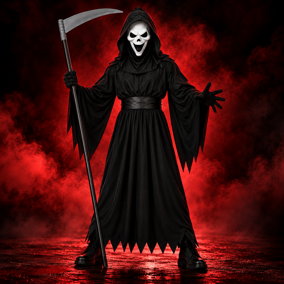 Boys Howling Reaper Halloween Fancy Dress Costume