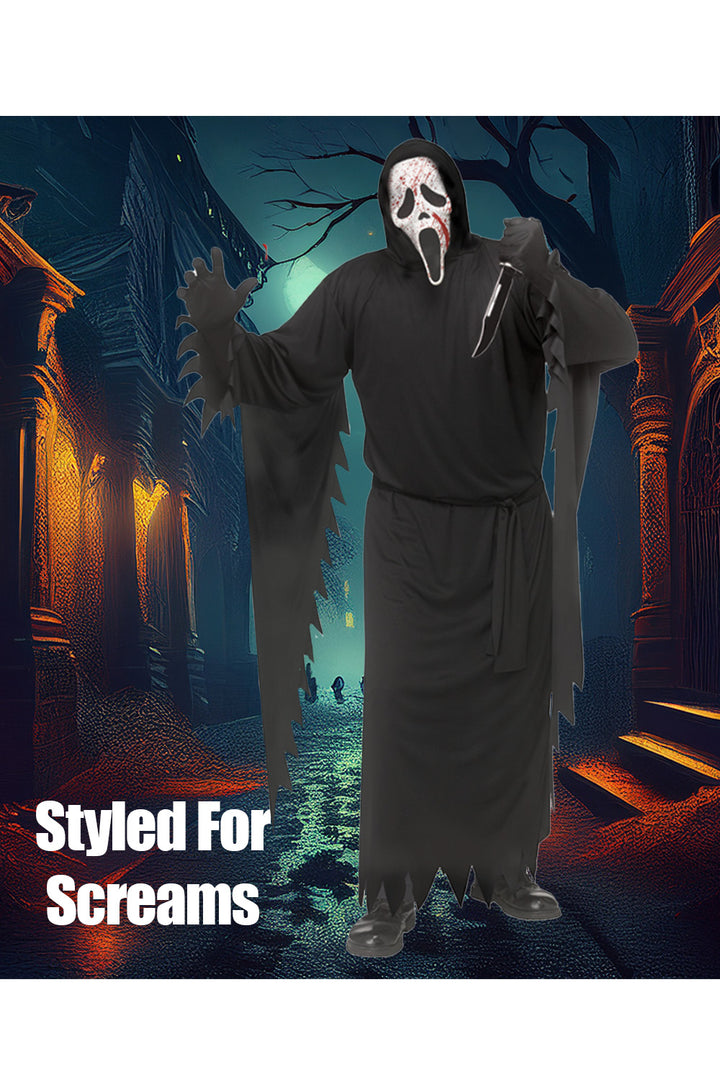 Licensed Blood Splatter Mens GhostFace Scream Halloween Costume