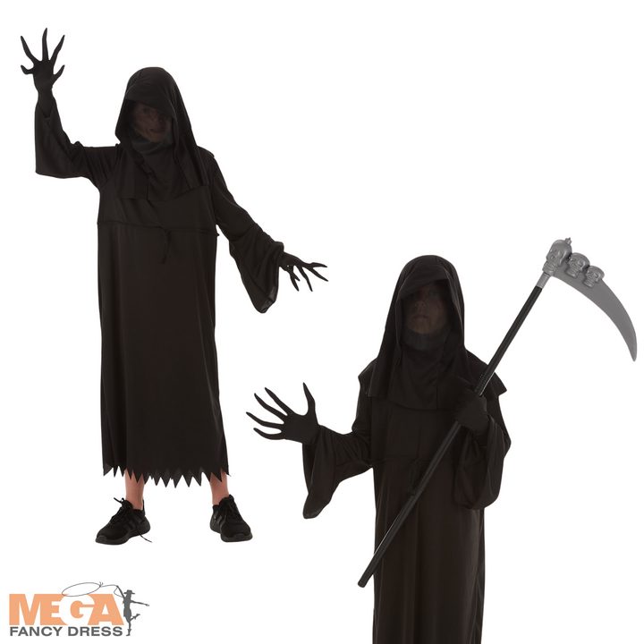 Boys Phantom Reaper Halloween Fancy Dress Costume