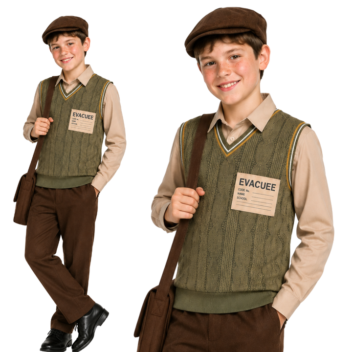 Boys Evacuee Fancy Dress Book Day Costume