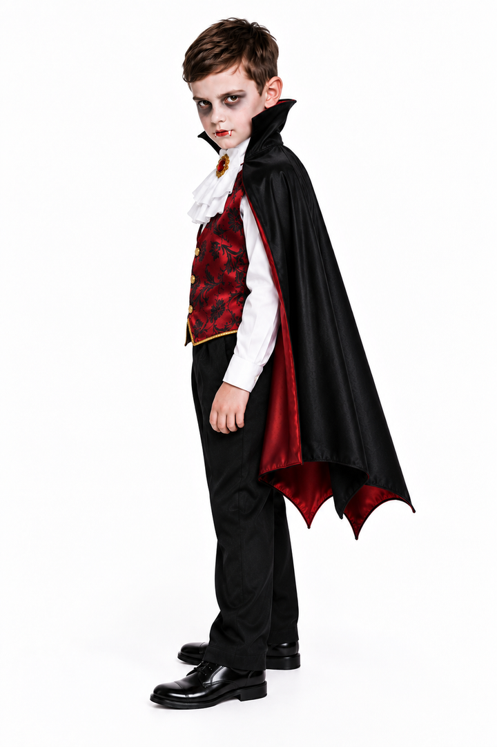 Boys Vampire Halloween Fancy Dress Costume