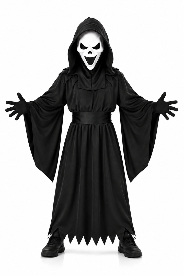 Boys Howling Reaper Halloween Fancy Dress Costume