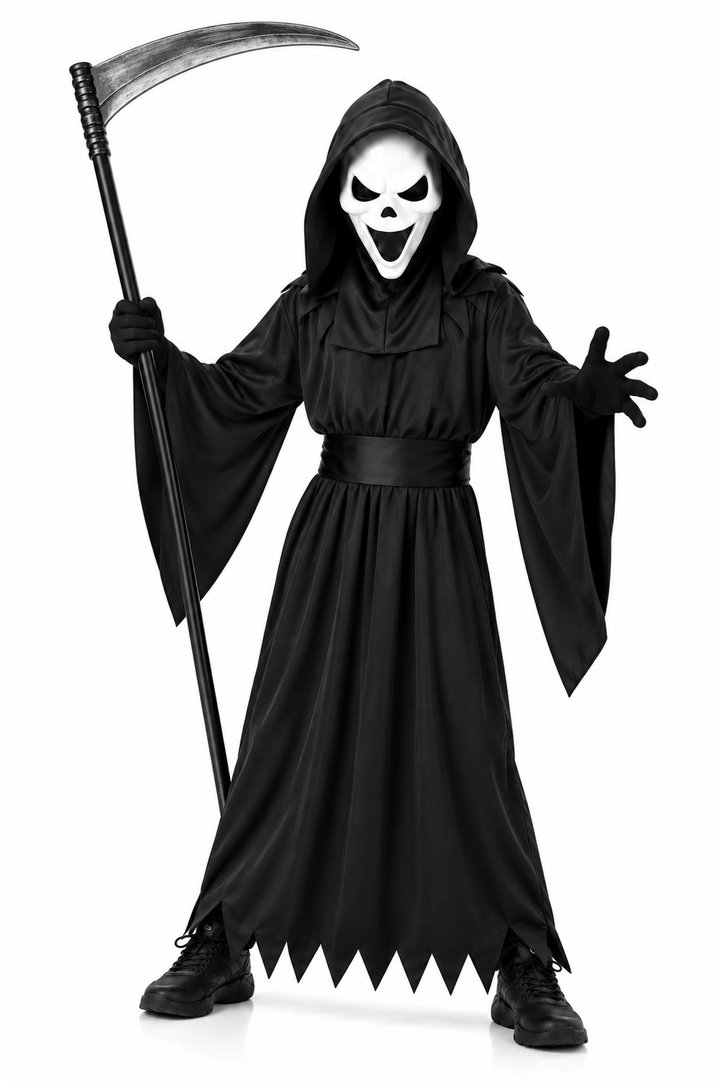 Boys Howling Reaper Halloween Fancy Dress Costume