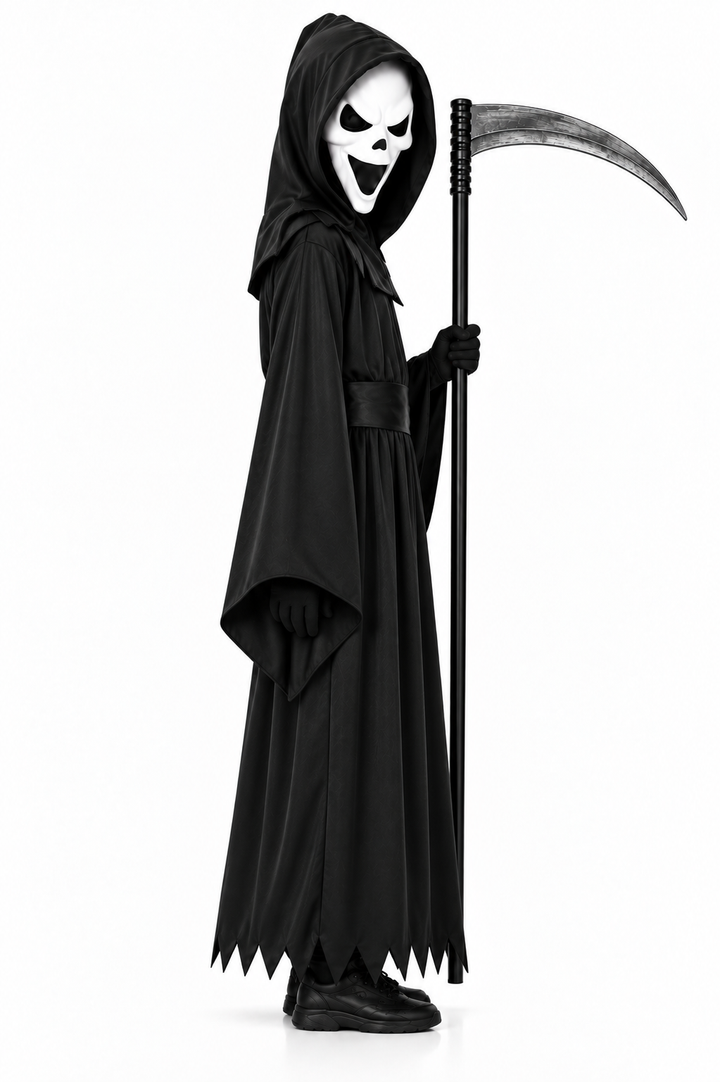 Boys Howling Reaper Halloween Fancy Dress Costume
