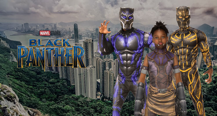 Marvel Black Panther Classic Kids Boys Dress Up Costume - Size 3-5 Yrs 1EA  | Woolworths
