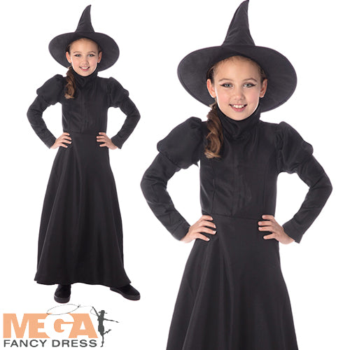 Girls Classic Wicked Witch Book Day Costume