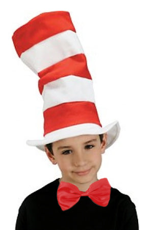 Red & White Striped Hat Novelty Accessory