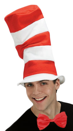Red & White Striped Hat Novelty Accessory