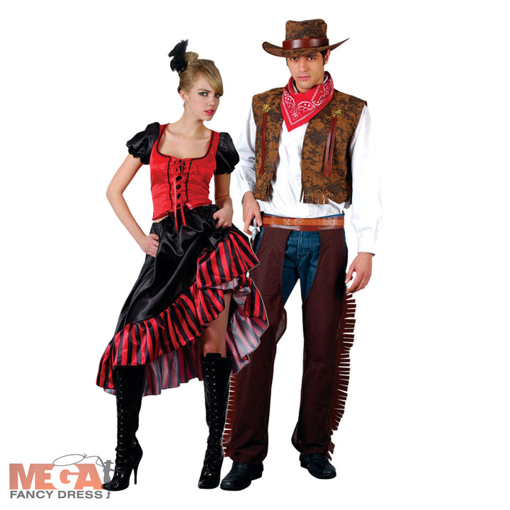 Western Cowboy Couples Fancy Dress Costumes