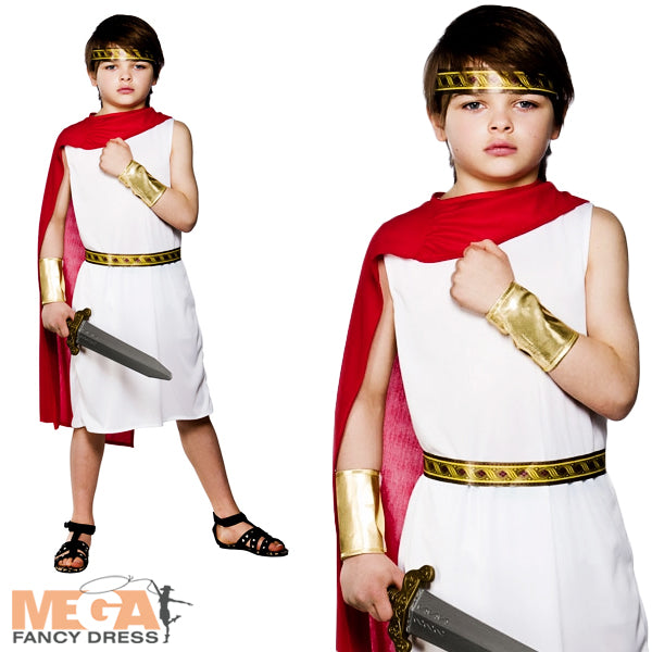 Boys Roman Toga Ancient Greek Grecian Historical Costume