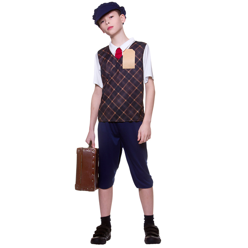 Boys WW2 Evacuee Historical Wartime 40s Costume