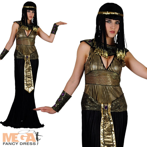 Ladies Queen Cleopatra Ancient Egyptian Goddess Costume