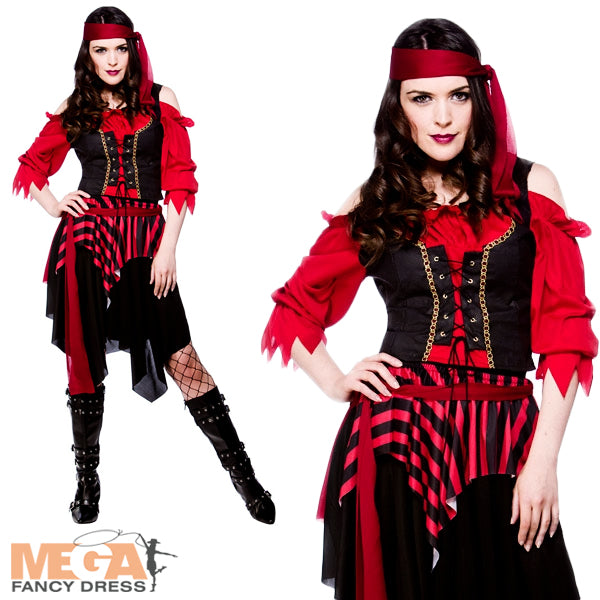 Ladies Shipwrecked Caribbean Pirate Halloween Costume