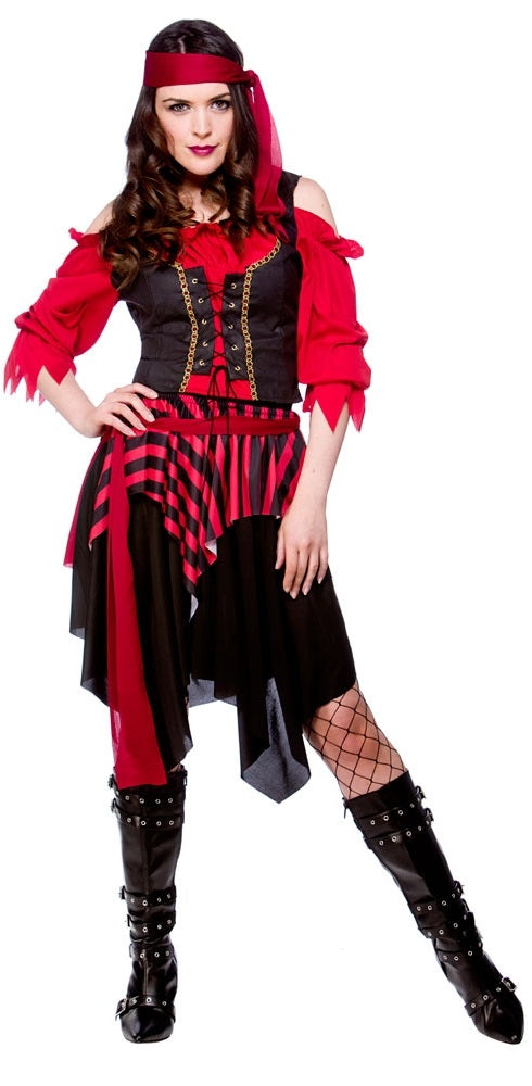 Ladies Shipwrecked Caribbean Pirate Halloween Costume