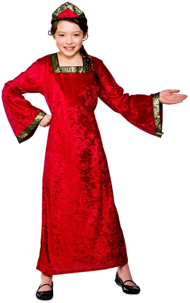 Girls Medieval Princess Fairy Tale Tudor Costume