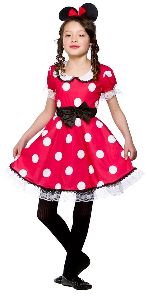 Kids Animal Minnie Mouse Girl Fancy Dress Costume