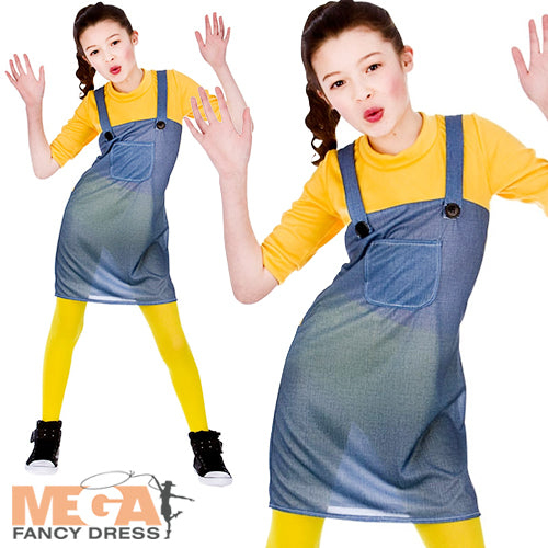 Girls Mischievous Worker Minion Despicable Me Costume