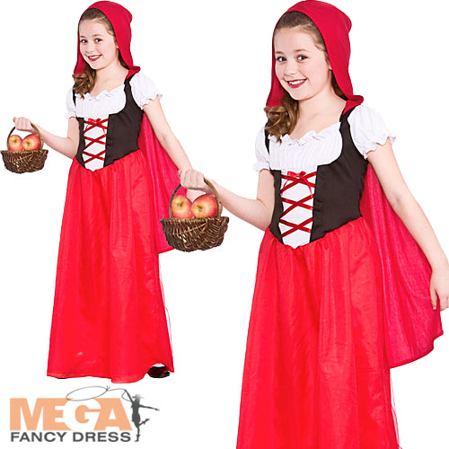 Kids Fairy Tale Story Book Week Red Riding Hood Fancy Dress Costume