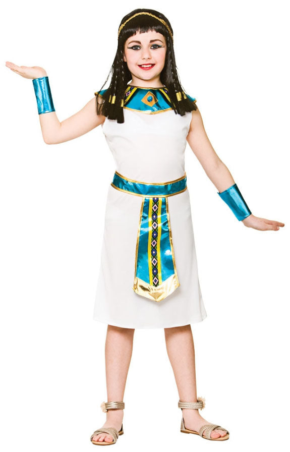 Girls Cleopatra Ancient Egyptian Queen Fancy Dress Costume