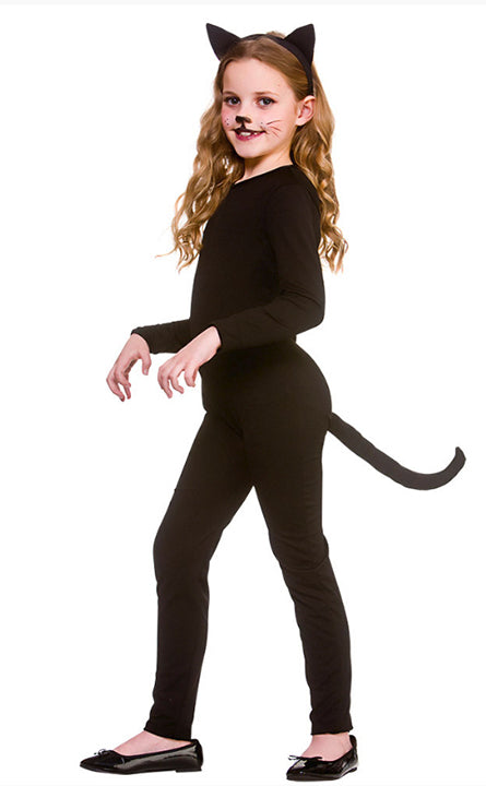 Girls Black Cat Halloween Kitty Animal Fancy Dress Costume Mega Fancy Dress UK Girls Black Cat Halloween Kitty Animal Fancy Dress Costume Mega Fancy Dress UK