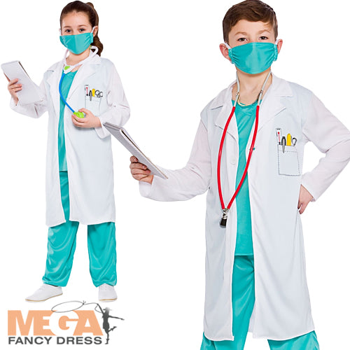 Child Hospital Doctors Costume for World Book Day Halloween Costume