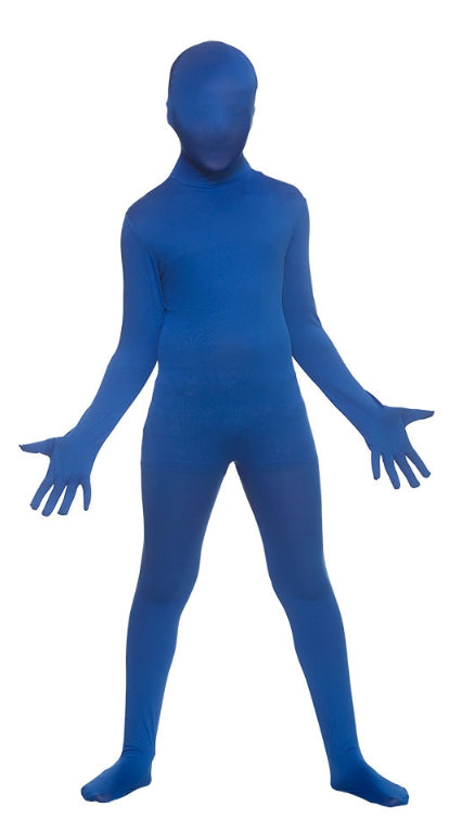 Kids Blue Skinz Full Body Fancy Dress Skinsuit