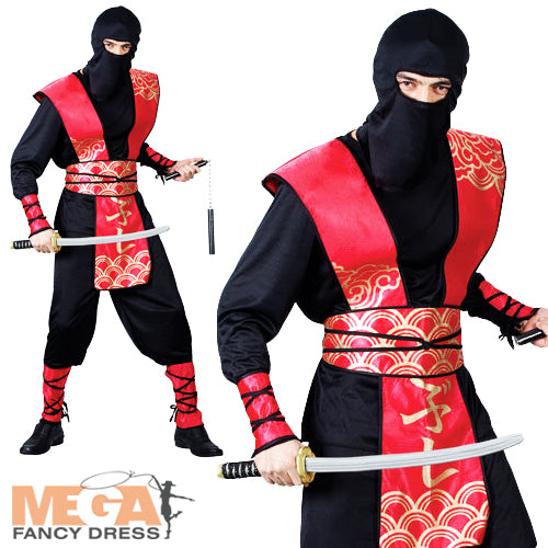 Men's Ninja Warrior Master Japanese Samurai Costume