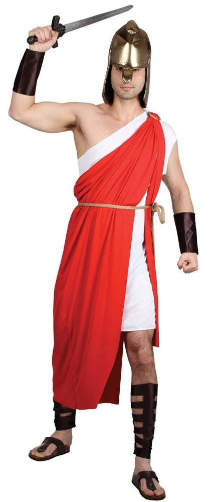 Men's Spartan Warrior Greek Grecian Roman Historical Fancy Dress Costume
