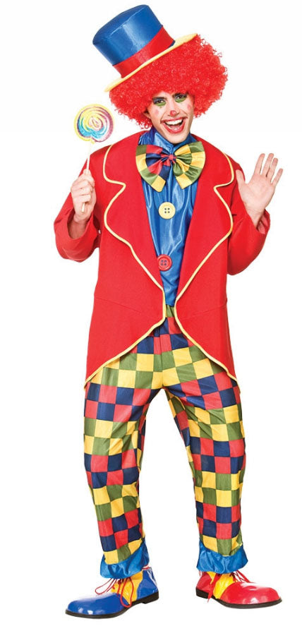 Men's Circus Clown Carnival Novelty Party Costume
