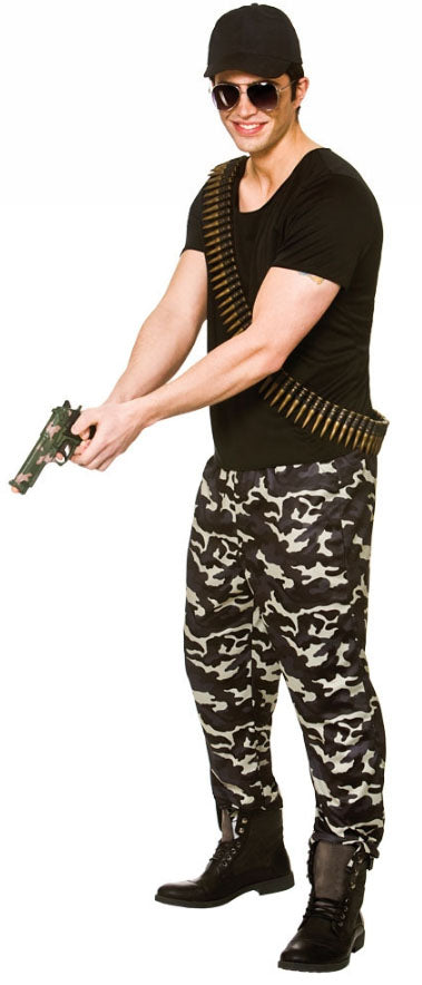 Men's Special Forces Camo Military Army Uniform Costume