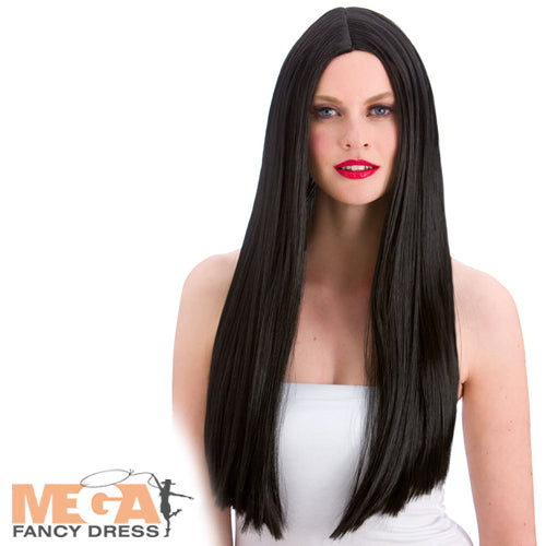 Classic Long Black Wig