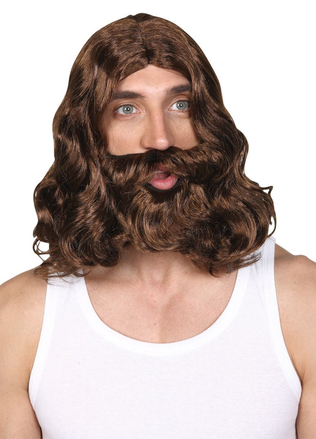Mens' Jesus Costume + Beard Set